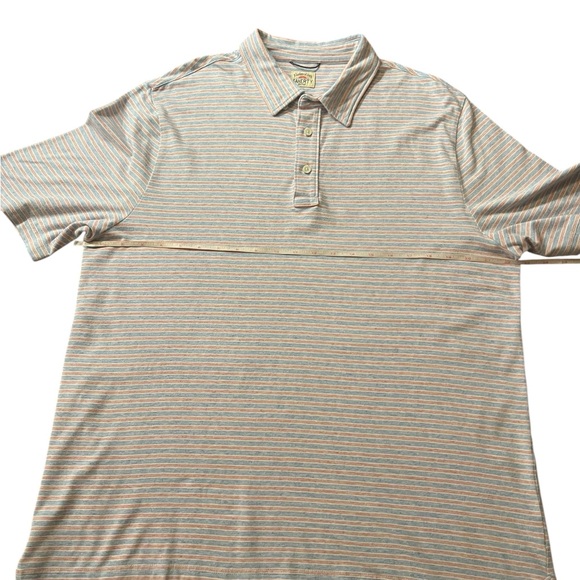 Faherty Multicolor Striped Polo Men’s Shirt Size XL - Picture 3 of 9